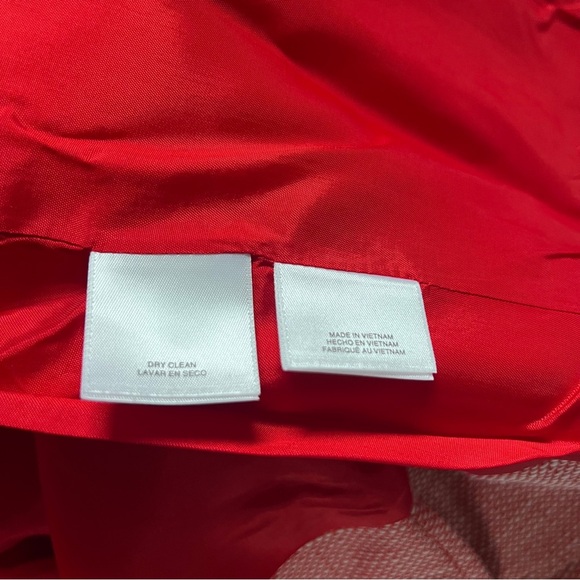 Anne Klein Red Textured Open Front Blazer Jacket | Size 4 | NWT - Picture 5 of 5